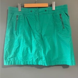 Reitmans size 13 Women's Green Skort, tennis, summer pockets, 100% cotton